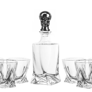 SET 7 PIEZAS WHISKY CRISTAL 750 ML