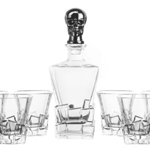 SET 7 PIEZAS WHISKY CRISTAL 820 ML