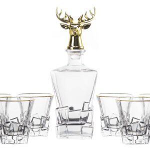 SET 7 PIEZAS WHISKY CRISTAL 820 ML