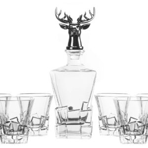 SET 7 PIEZAS WHISKY CRISTAL 820 ML