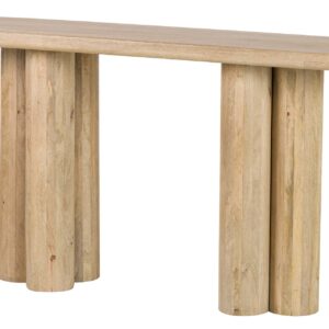 CONSOLA MADERA MANGO MARRON FELO 140x40x75 CM