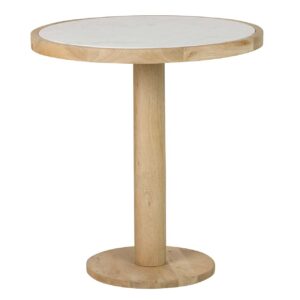 MESA COMEDOR MADERA MANGO MARMOL 70x70x75 CM