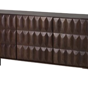 APARADOR MADERA MANGO MARRON VELORA 160x40x78 CM
