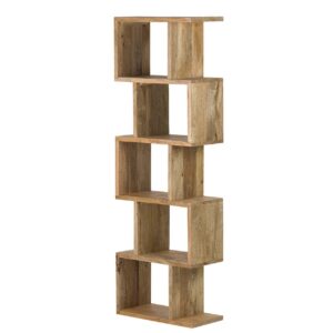 LIBRERO MADERA MANGO MARRON SOLARA 60x30x180 CM