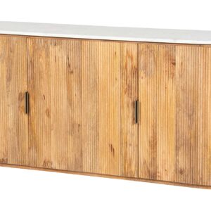 APARADOR MADERA MANGO MARMOL TYLA 180x45x80 CM