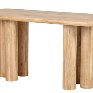 ESCRITORIO MADERA MANGO MARRON FELO 140x60x75 CM