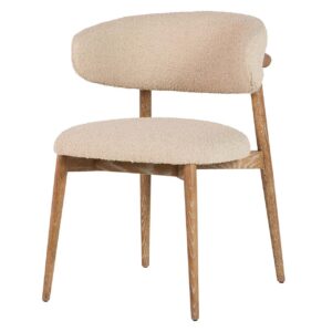 SILLA MADERA FRESNO BEIGE 59x56x80 CM