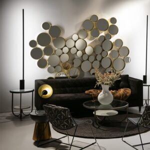 Espejo 119x5x62 Cristal-Metal Dorado 1