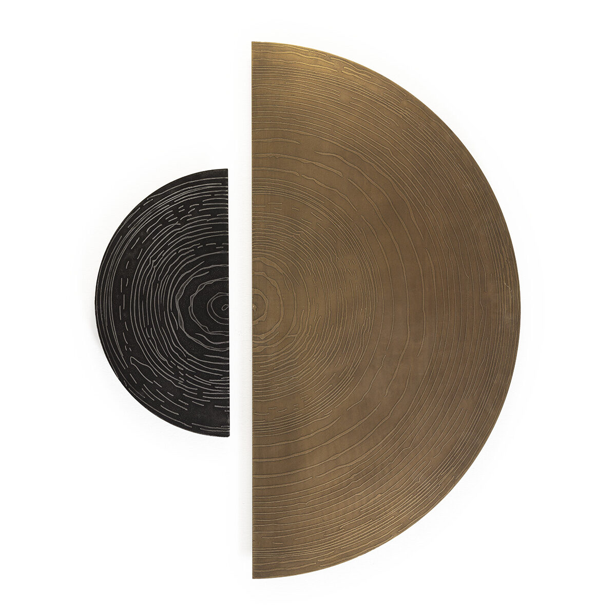 Escultura 100x50x2 Metal/Latón Negro/Color Latón Escultura 100x50x2 Metal/Latón Negro/Color Latón