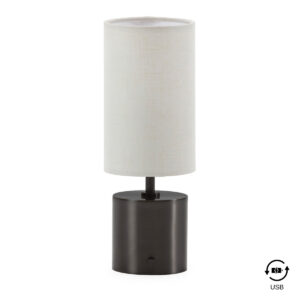 Lámpara de Sobremesa Portatil 12x10x33.5 Bronce -- Bronce