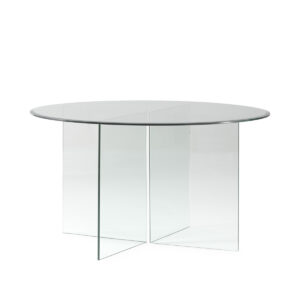 Mesa Comedor 135x135x75 Vidrio -- Transparente