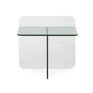 Mesita de Noche 50x50x46 Vidrio -- Transparente