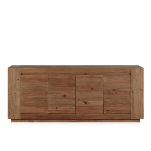 Aparador 210x50x85 Madera de Pino Recuperado -- Natural Envejecido