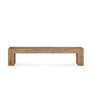 Banco 190x40x44 Madera de Pino Recuperado -- Natural Envejecido