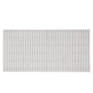 Cabecero 190x3x90 Metal/Mimbre Blanco