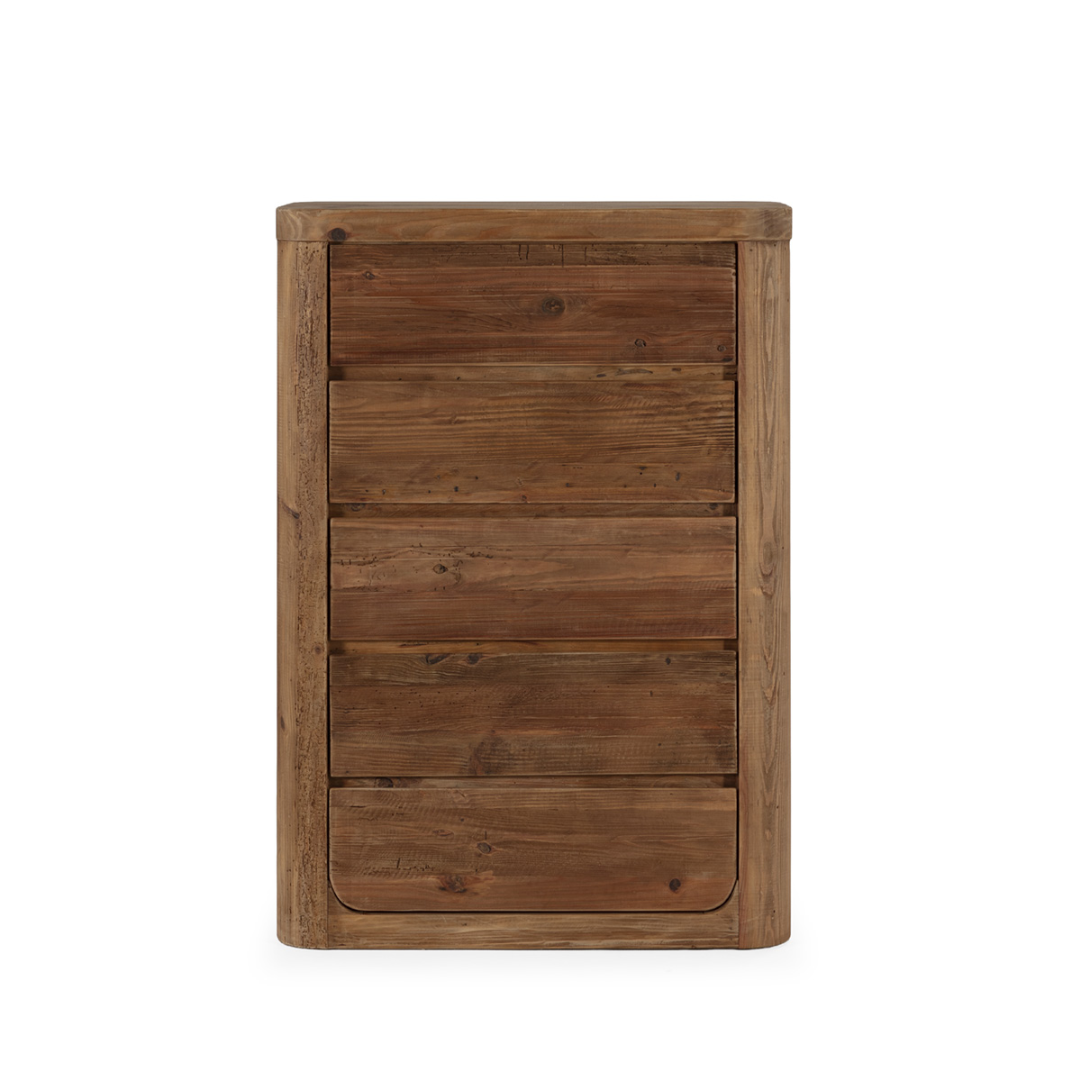 Chifonier 92x45x130 Madera de Pino Recuperado -- Natural Envejecido