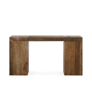 Consola 160x45x85 Madera de Olmo Recuperado -- Marrón