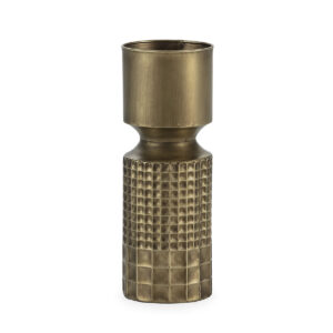 Figura 15x15x43 Metal -- Dorado