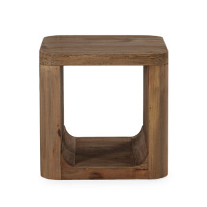 Mesa Auxiliar 60x60x60 Madera de Pino Recuperado -- Natural Envejecido