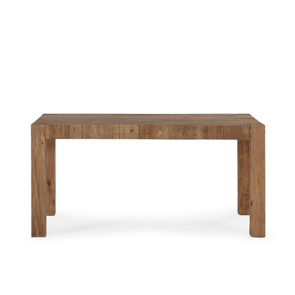 Mesa Comedor 160x85x76 Madera de Pino Recuperado -- Natural Envejecido