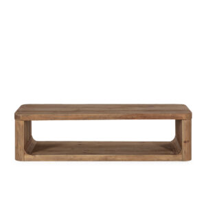 Mesa de Centro 170x70x45 Madera de Pino Recuperado -- Natural Envejecido