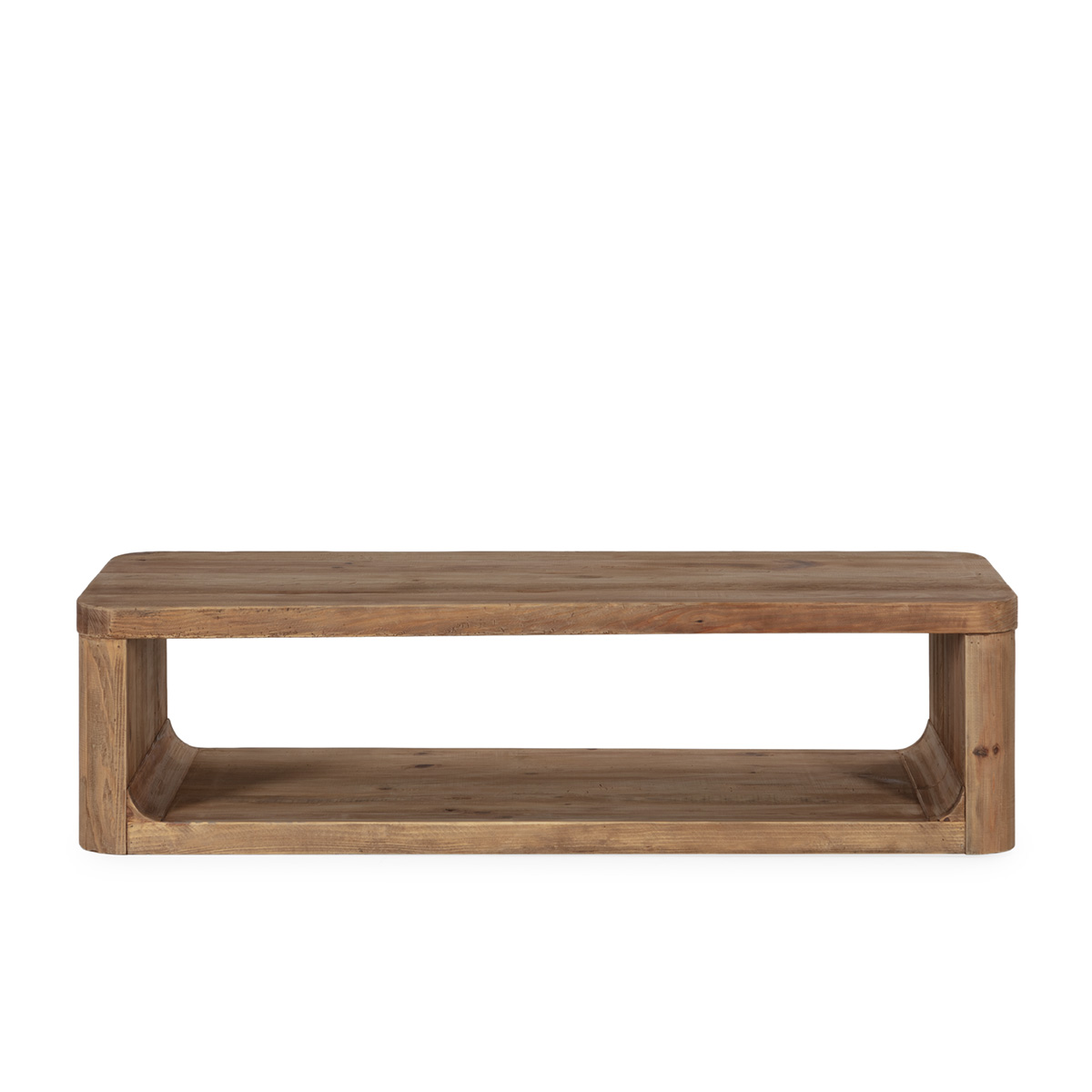 Mesa de Centro 170x70x45 Madera de Pino Recuperado -- Natural Envejecido