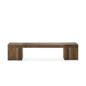 Mueble TV 200x40x45 Madera de Olmo Recuperado -- Marrón