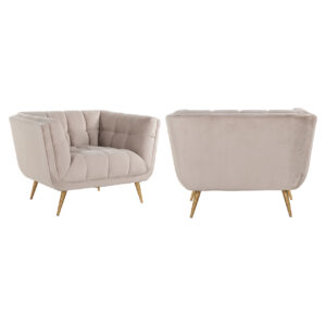 Lounge chair Huxley khaki velvet