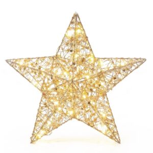 Estrella lentejuelas 30 cm led