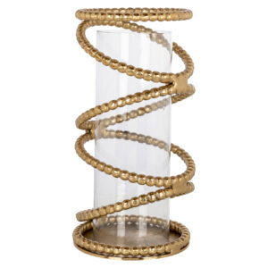 Hurricane light Jaden brushed gold large