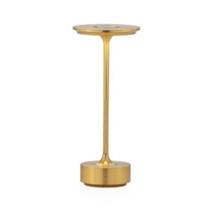 Lámpara de Sobremesa Portatil 13x13x28 Metal -- Dorado