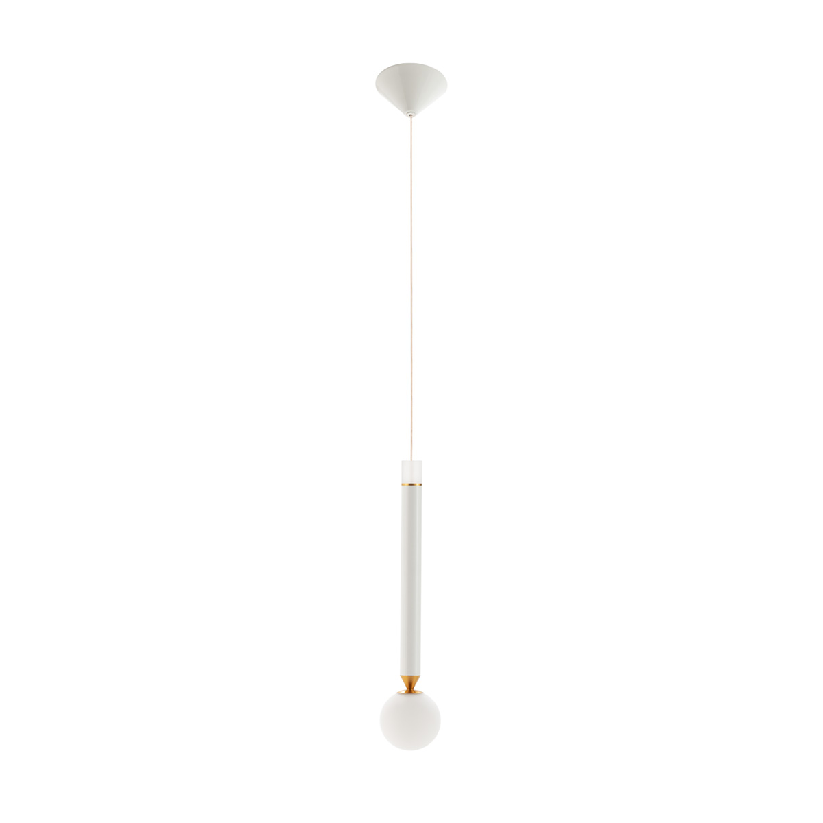 Lámpara de Techo 8x8x38 Aluminio/Cristal -- Blanco/Dorado/Blanco Lámpara de Techo 8x8x38 Aluminio/Cristal -- Blanco/Dorado/Blanco