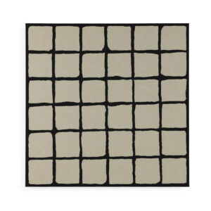 Lienzo 120x5x120 Lienzo -- Blanco/Negro