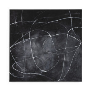 Lienzo 120x5x120 Lienzo -- Negro/Blanco