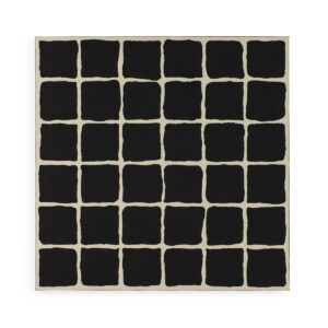 Lienzo 120x5x120 Lienzo -- Negro/Blanco