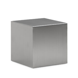 Mesa Auxiliar 40x40x40 Acero -- Acero Cepillado