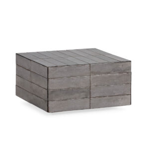 Mesa de Centro 48x48x27 Cerámica -- Gris