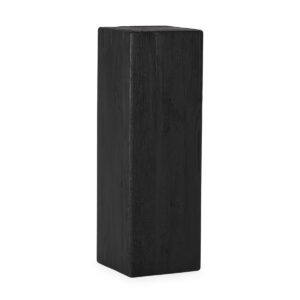 Plinto 40x40x120 Madera de Pino Recuperado -- Negro