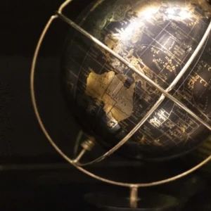 Globo Terráqueo Oro-Negro 1