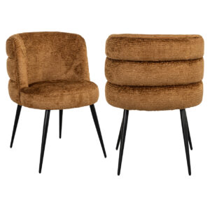 Dining chair Stella cognac fusion