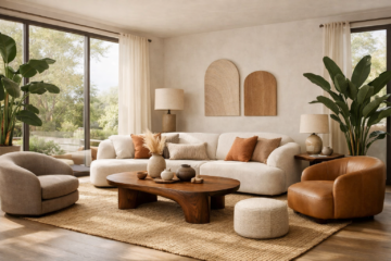 Tendencias decoración 2026: Tendencias de Decoración 2026: materiales naturales, curvas orgánicas y maderas oscuras para tran