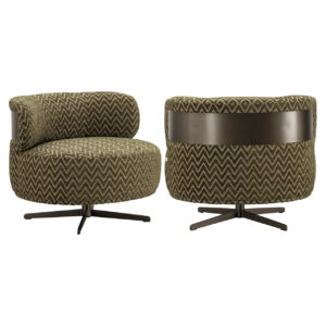 Lounge chair Lauren moss chevron