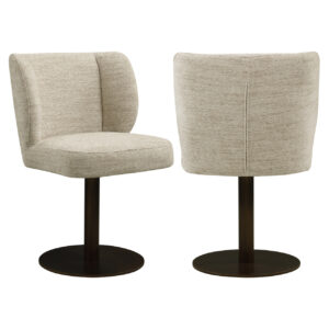 Dining chair Fiona natural softweave swivel