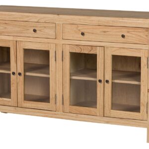 APARADOR MADERA MINDI CRISTAL MARRON 140x40x82 CM