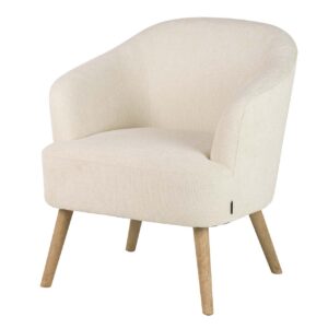SILLON CHENILLA BEIGE 71x72x79 CM