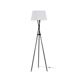 Lámpara de Pié sin pantalla 39x46x148 Latón -- Negro