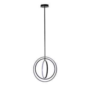 Lámpara de Techo 50x50x50/120 Metal/Acrilico -- Negro Mate