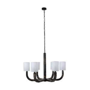 Lámpara de Techo 99x88x75/100 Metal/Mármol -- Negro/Negro