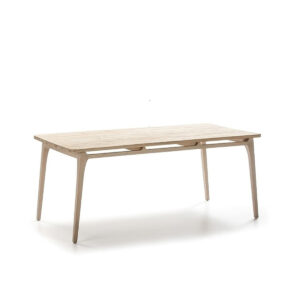Mesa Comedor 150x80x76 Madera de Cedro Natural con Pátina Gris