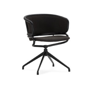 Silla de Despacho 56x53x74 Metal/Tela -- Negro